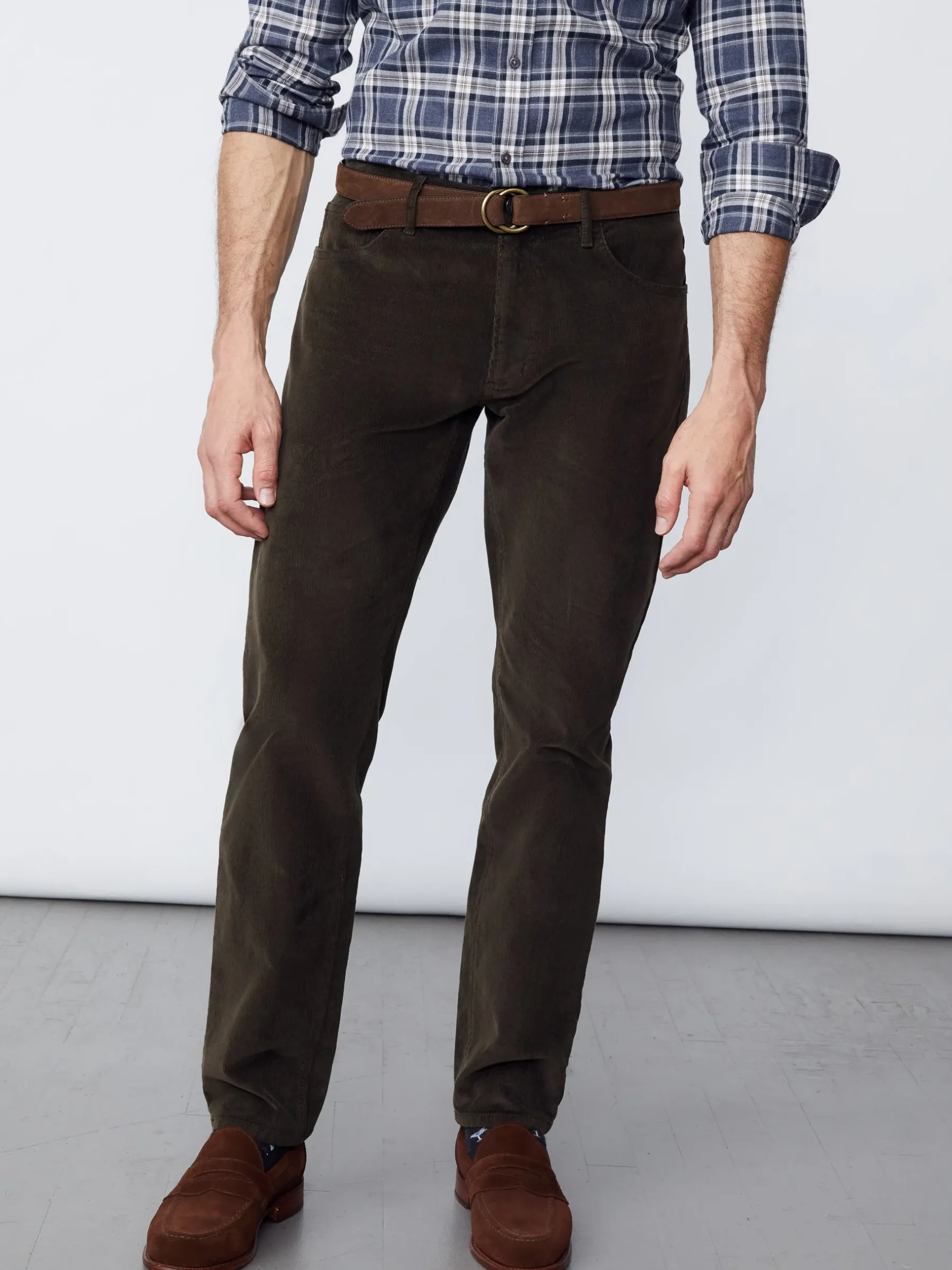 Parker 5-Pocket Straight Pants In Italian Stretch Cord-J.McLaughlin Fashion