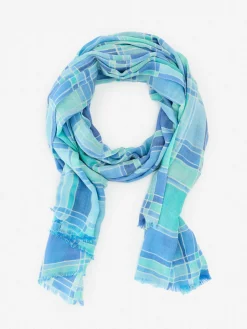 Reed Scarf In Paintbrush Plaid-J.McLaughlin Sale