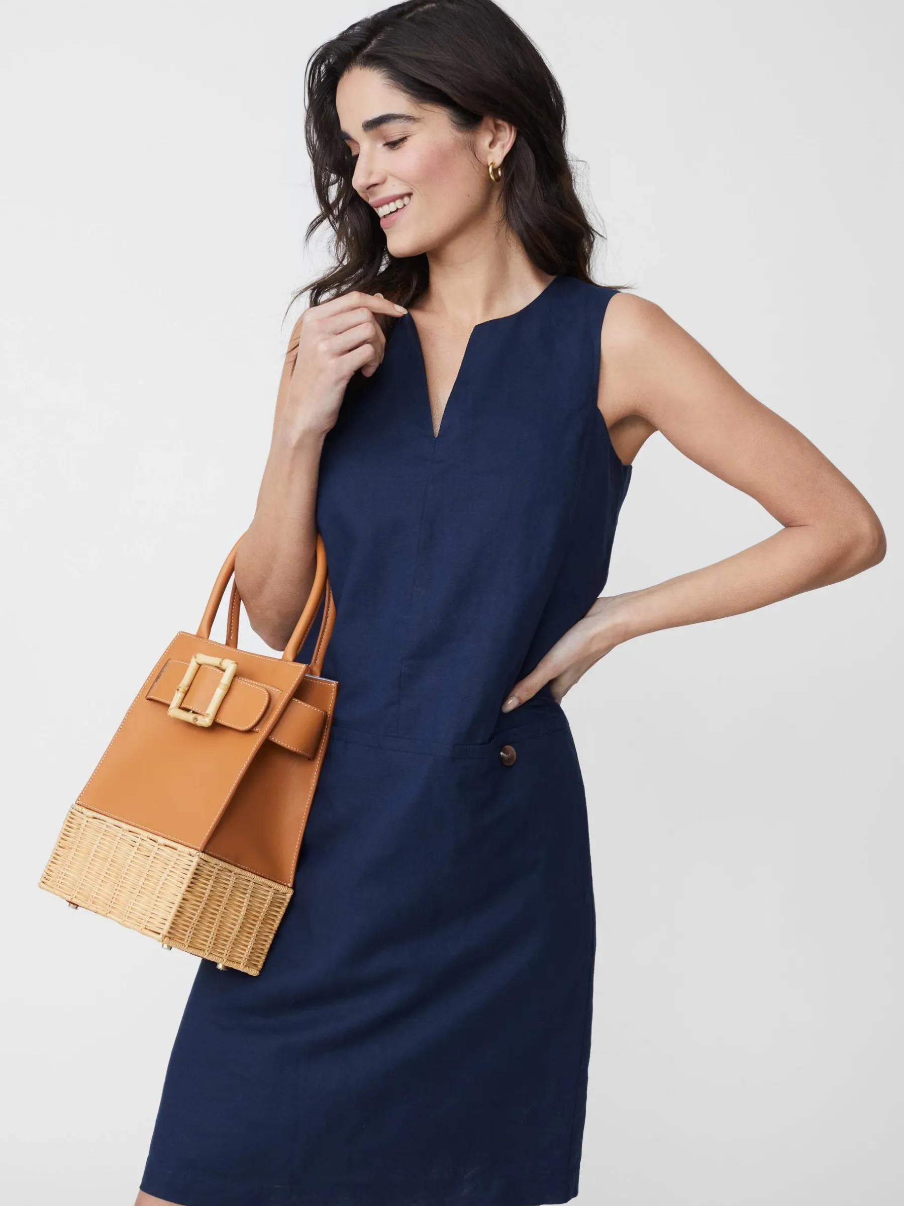 Rue Linen Dress-J.McLaughlin Best