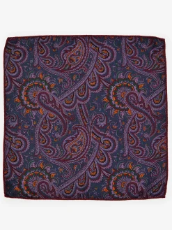 Silk Pocket Square In Foulard-J.McLaughlin Discount