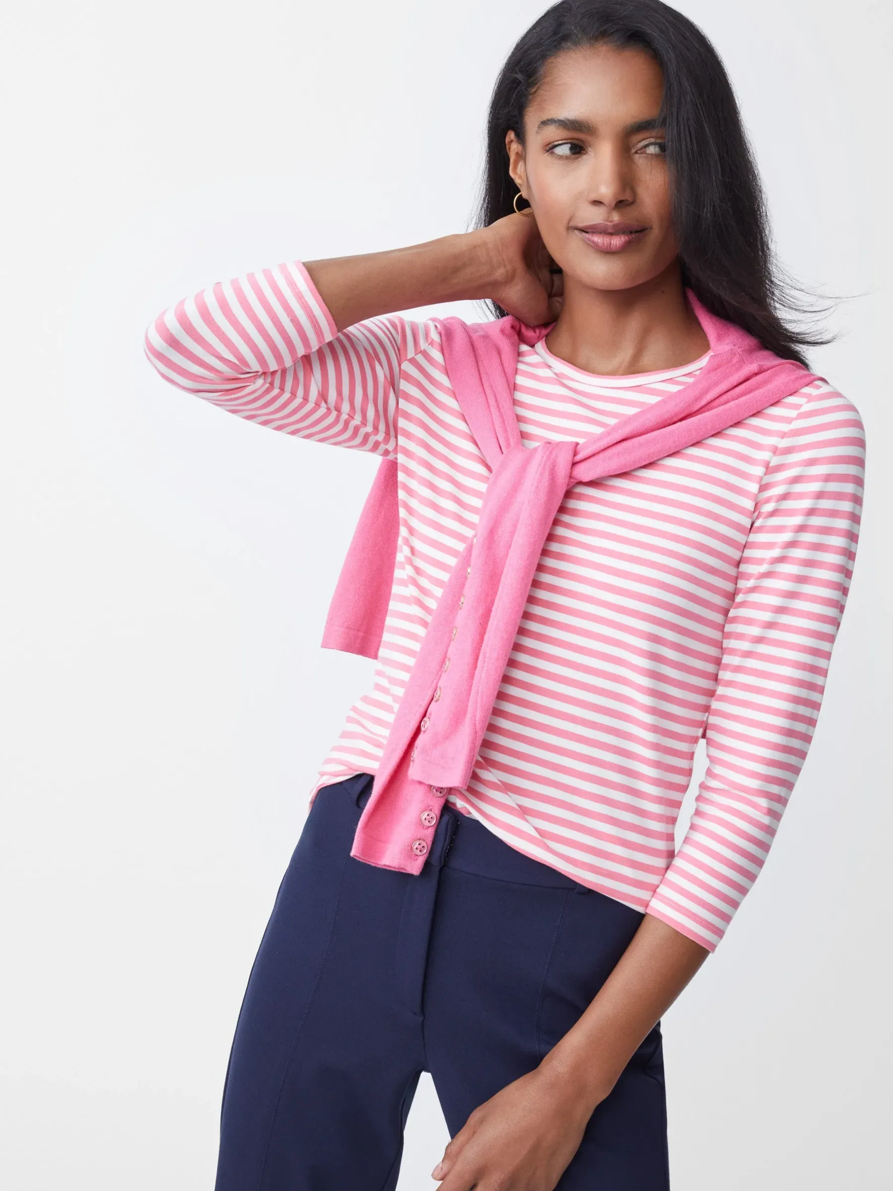 Sinclair Tee In Stripe-J.McLaughlin Discount