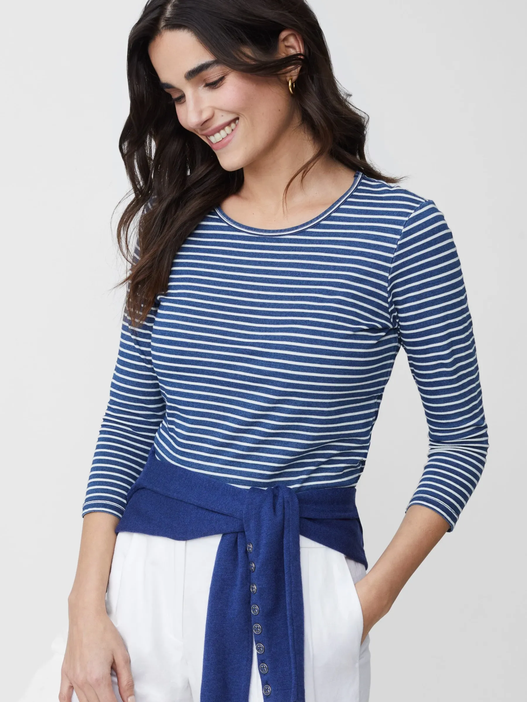 Sinclair Tee In Stripe-J.McLaughlin Online