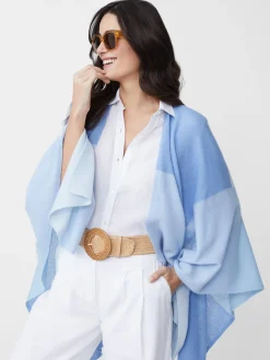 Skyler Cashmere Poncho In Colorblock-J.McLaughlin Fashion