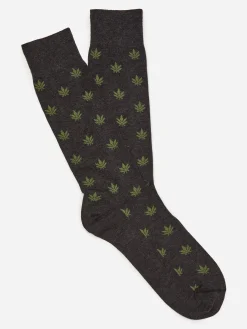 Socks In Marijuana Leaf-J.McLaughlin New