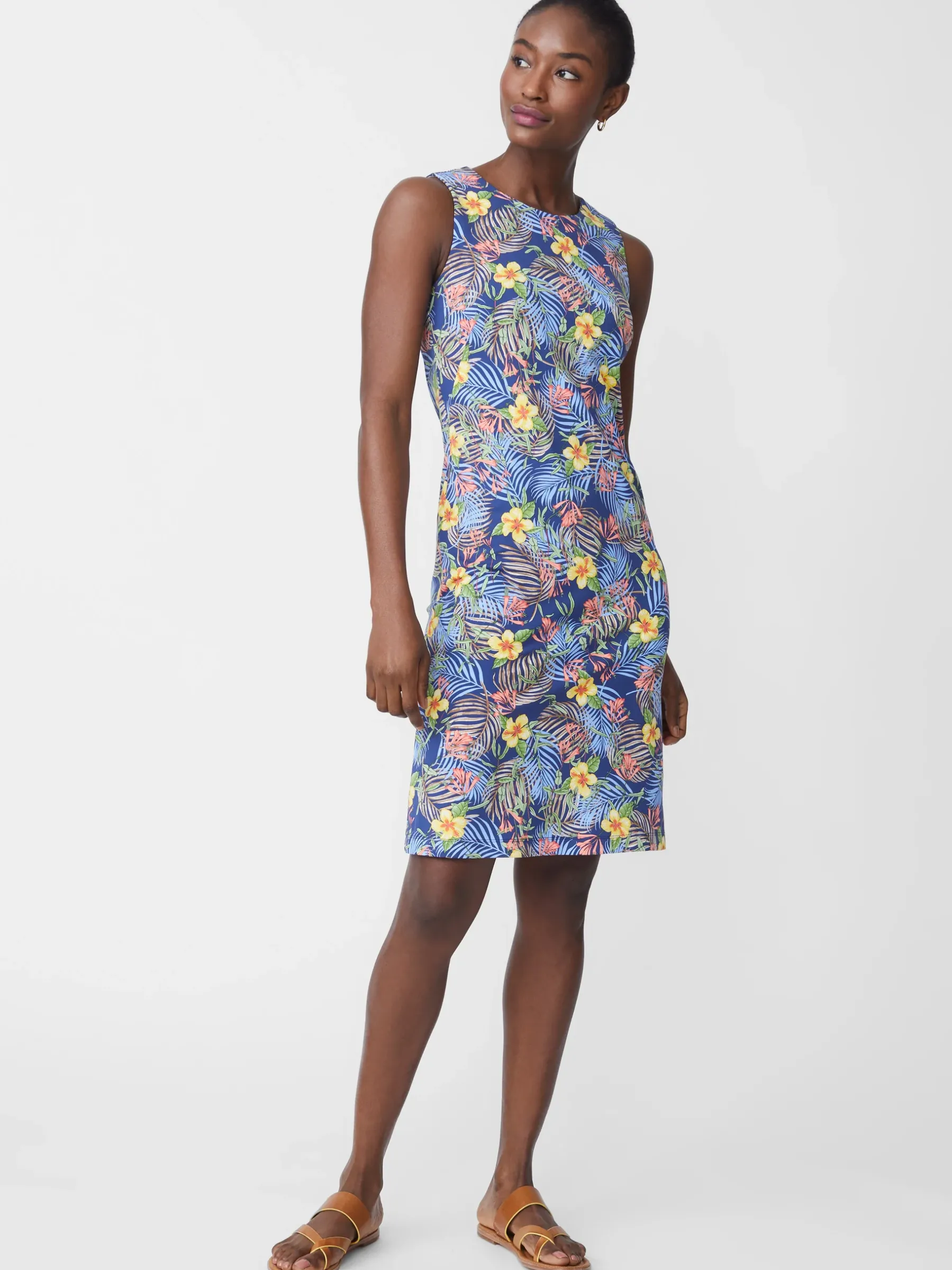 Sophia Sleeveless Dress In Bay Breeze-J.McLaughlin New
