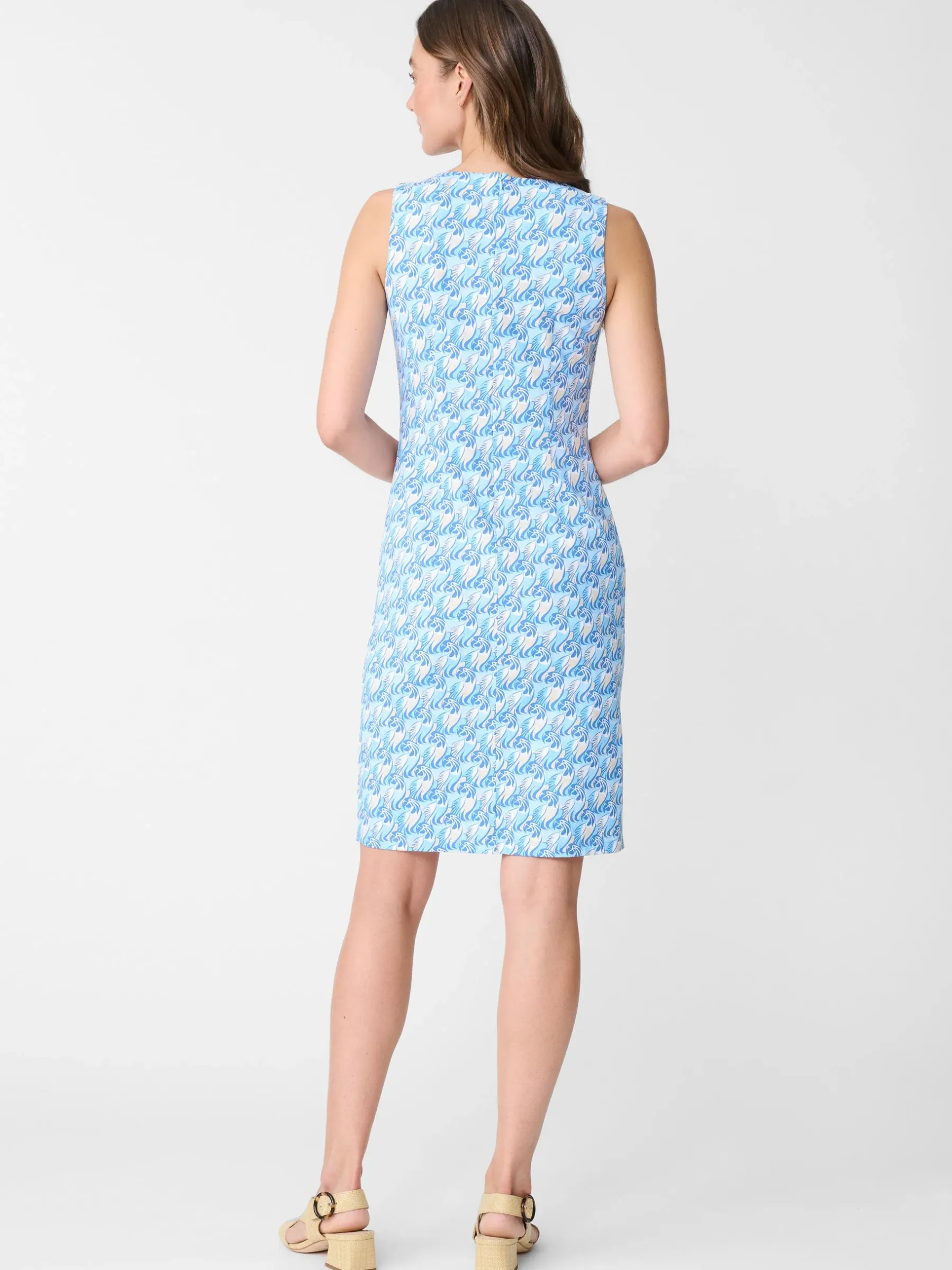 Sophia Sleeveless Dress In La Perruche-J.McLaughlin Fashion
