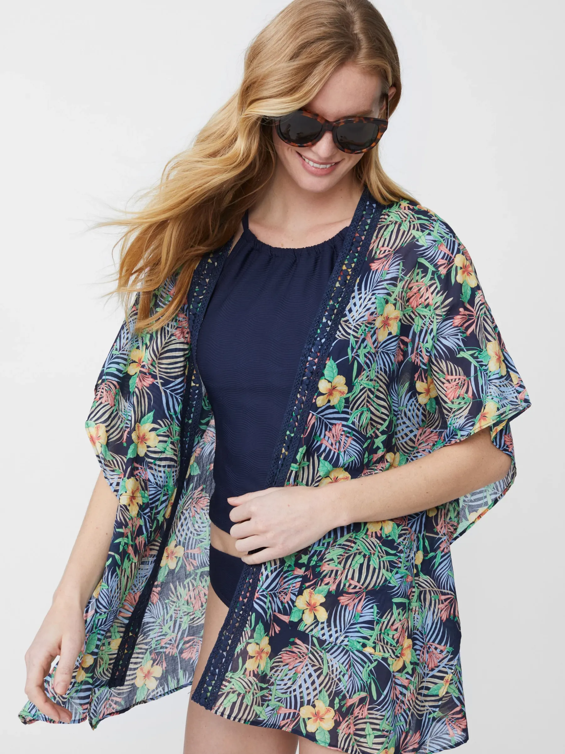 Sunset Cover Up In Bay Breeze-J.McLaughlin Hot