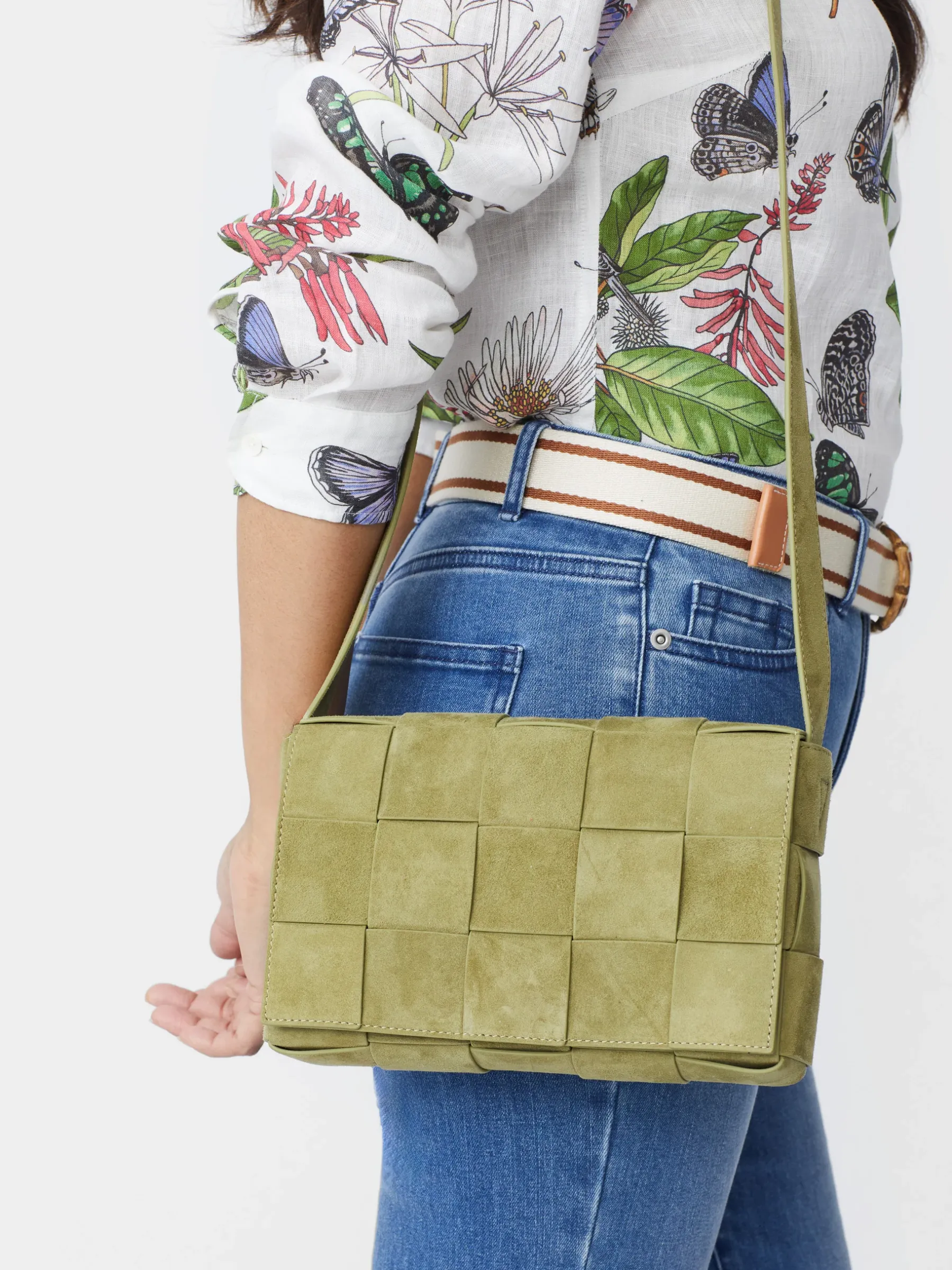 Una Woven Suede Crossbody-J.McLaughlin Best