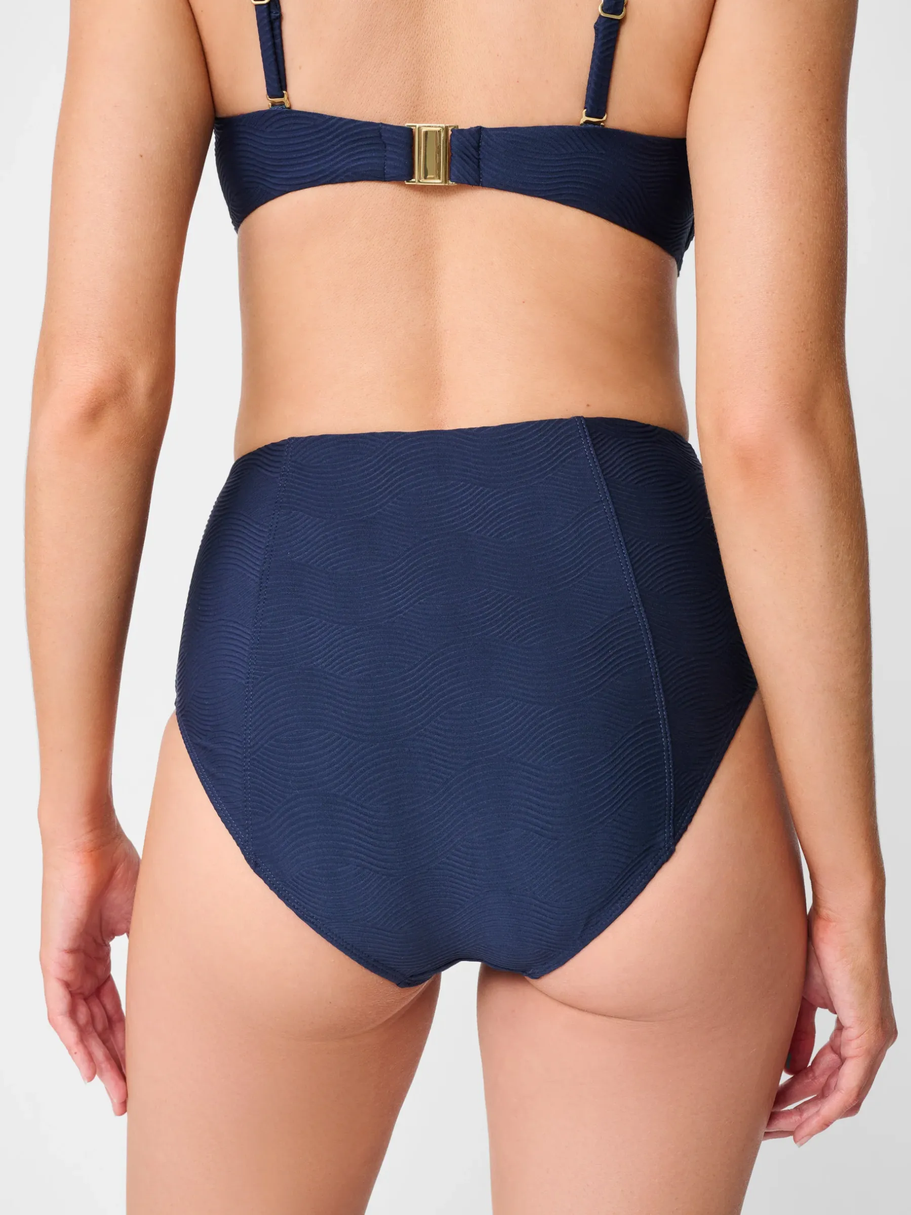 Wailea Bikini Bottom In Ocean Wave Jacquard-J.McLaughlin Online