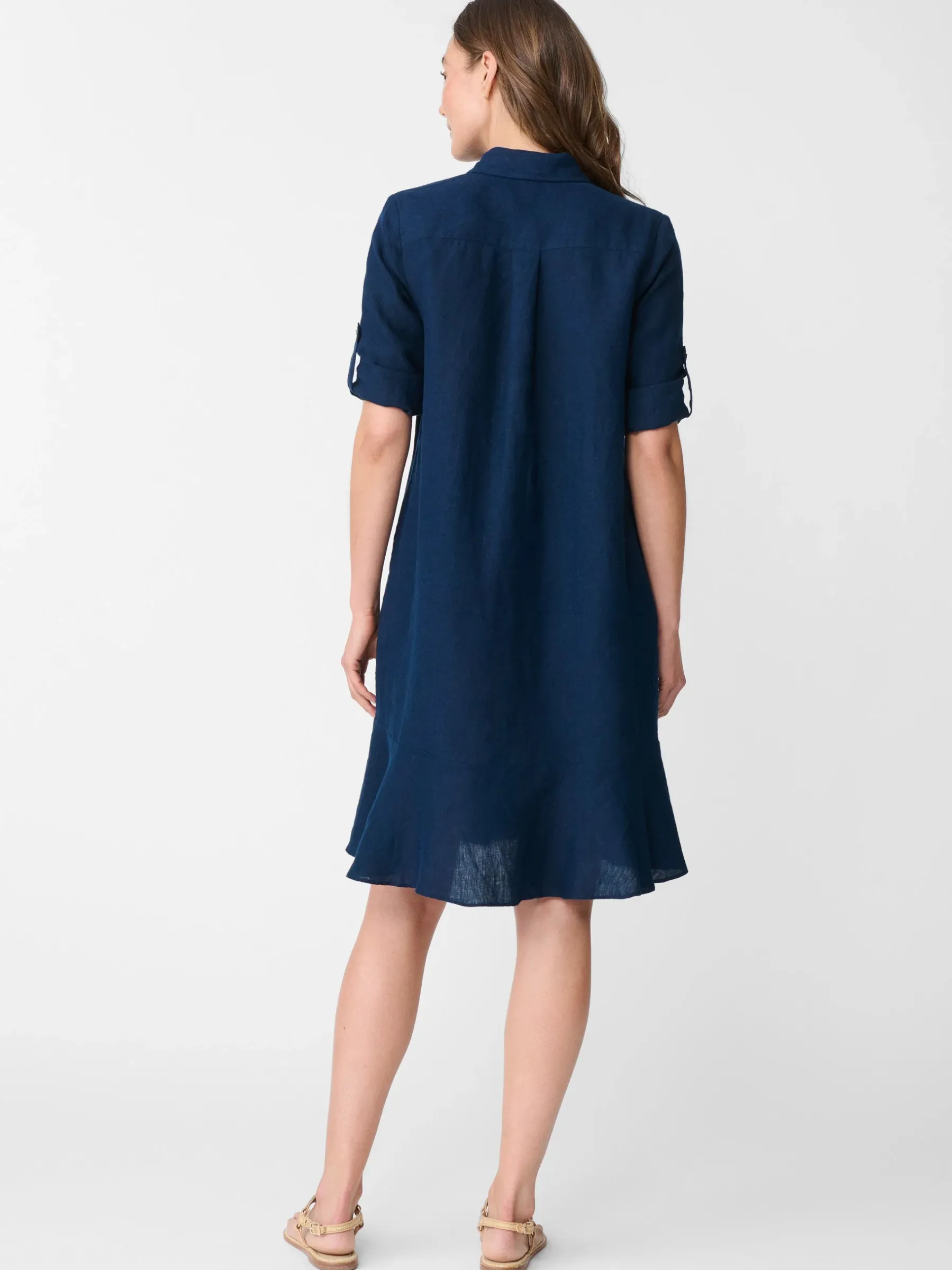 Wellesley Linen Dress-J.McLaughlin Fashion