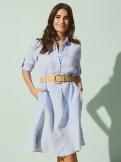 Wellesley Linen Dress-J.McLaughlin Fashion