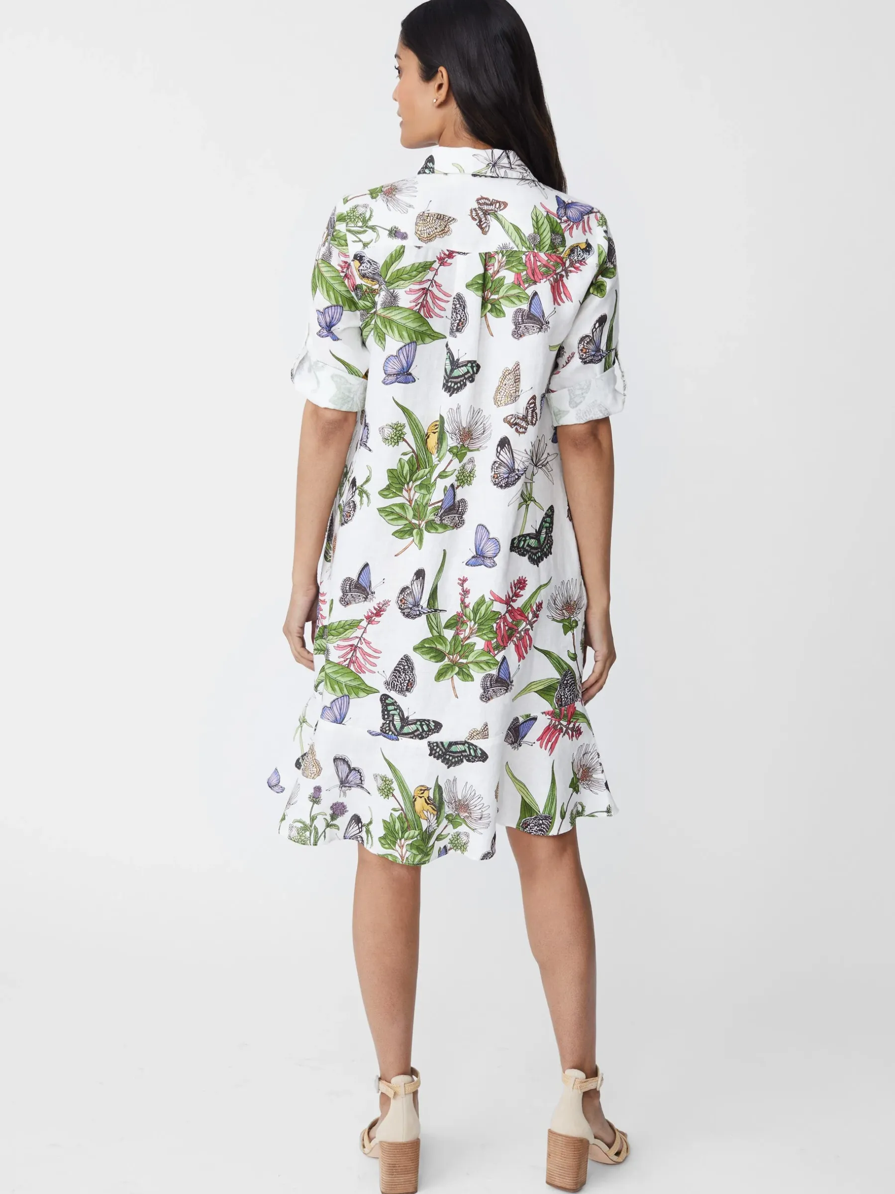 Wellesley Linen Dress In Jardin Mariposa-J.McLaughlin Online